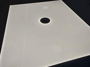 Panneau optique de guidage de lumière en acrylique transparent sérigraphié 400x500mm pour panneau lumineux décoratif domestique Rina Tech - Product Image 2