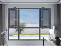 Fenêtre coulissante en aluminium à double vitrage personnalisable