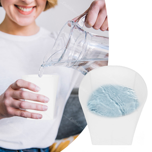 Vente flash Tik Tok : Tasse pliable en silicone sans BPA, accessoires de voyage essentiels avec sac de rangement - Product Image 3
