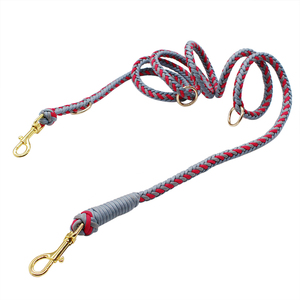 Correa de perro de hombro de escalada ajustable de 2 vías cuerda de poliéster personalizada para entrenamiento manos libres estilo Paracord - Product Image 3