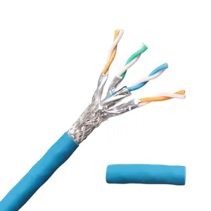Network Cable Cam Bo De Rede Cat 8 2000Mhz Price Per Meter Patch Cord Ethernet Cat8 Sftp Slim 100Mt