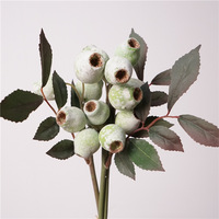Arrangement floral artificiel de verdure mixte, bouquet de fruits d'eucalyptus artificiels pour la table du salon, décoration de la maison et du restaurant
