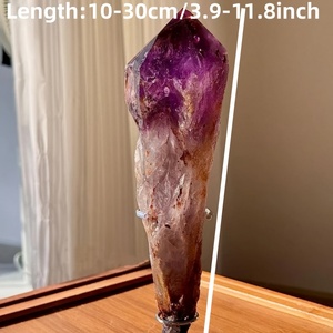 CrystalHola 900-1000g Gema Natural Atrapasueños Adornos de Péndulo Trofeo de Cristal Cetro Varita de Amatista Hecho a Mano Lujo - Product Image 2