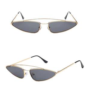 Lunettes de soleil rétro punk pour hommes, logo personnalisé, 2025, lunettes de soleil triangulaires en métal UV400 pour femmes - Product Image 1