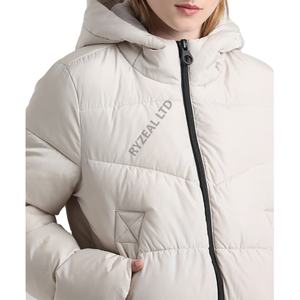 <b>Thinly</b> Layered Woven Eco-Friendly Windproof <b>Puffer</b> <b>Jacket</b> for Women Cozy Stylish Design for Warm Windy Days Outdoor Use - Product Image 1