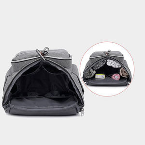 Bolsa de Pañales de Gran Capacidad, Impermeable, con Carga USB, para Bebés, Colorida, para Viajes, Tipo <span class=keywords><strong>Mochila</strong></span> - Product Image 3