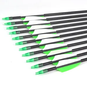 Professional Customized All Series Spines Lightweight Beginners Use Fiberglass Fiber Arrows For Archery Shooting Practice