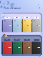 Approvisionnement d'usine Cadeau d'affaires Impression personnalisée Magnétique Snap Page Agenda A5 Carnet en vrac