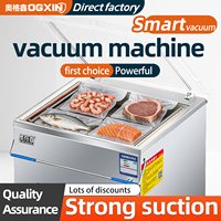 Machine d'emballage sous vide commerciale 340T, scelleuse sous vide automatique pour noix, céréales et aliments secs
