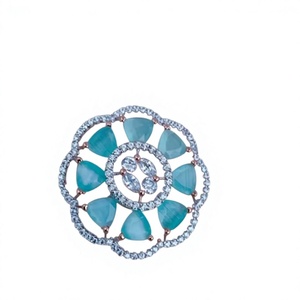 Classy Designer Rose Finish Best Quality <b>Adjustable</b> <b>Ring</b> For Function And Party wedding Wear Collection For Women And Girls - Product Image 2
