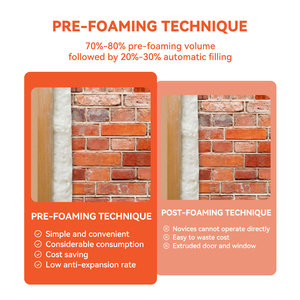 Scellant en <span class=keywords><strong>mousse</strong></span> PU pour fenêtres et portes à faible expansion Qingdao Ligne de production adhésive en <span class=keywords><strong>mousse</strong></span> PU à faible expansion Remplisseur d'écart Remplissage de grands écarts - Product Image 2