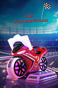 Los niños que funcionan con monedas montan en bicicleta de <span class=keywords><strong>motor</strong></span> Crazy Motorcycle <span class=keywords><strong>Racing</strong></span> 3D Simulator Arcade Game Machine Kid-Friendly del fabricante - Product Image 2