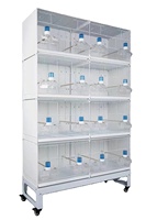 Cage d'élevage de luxe multi-niveaux et mobile pour oiseaux d'amour, vente en gros du fabricant, offre spéciale