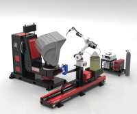 Robot de soudage MIG industriel à 6 axes pour le soudage de cadres et de structures de meubles en métal