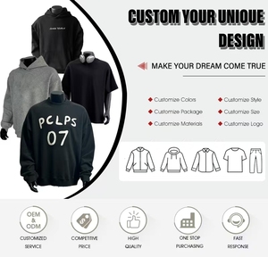 Sudadera Deportiva Extra Grande para Hombre, con Logotipo Personalizado, 100% Algodón, Gruesa, 450 g/m², Cuello Redondo, Forro Polar, Anti-Pilling, para Invierno - Product Image 5