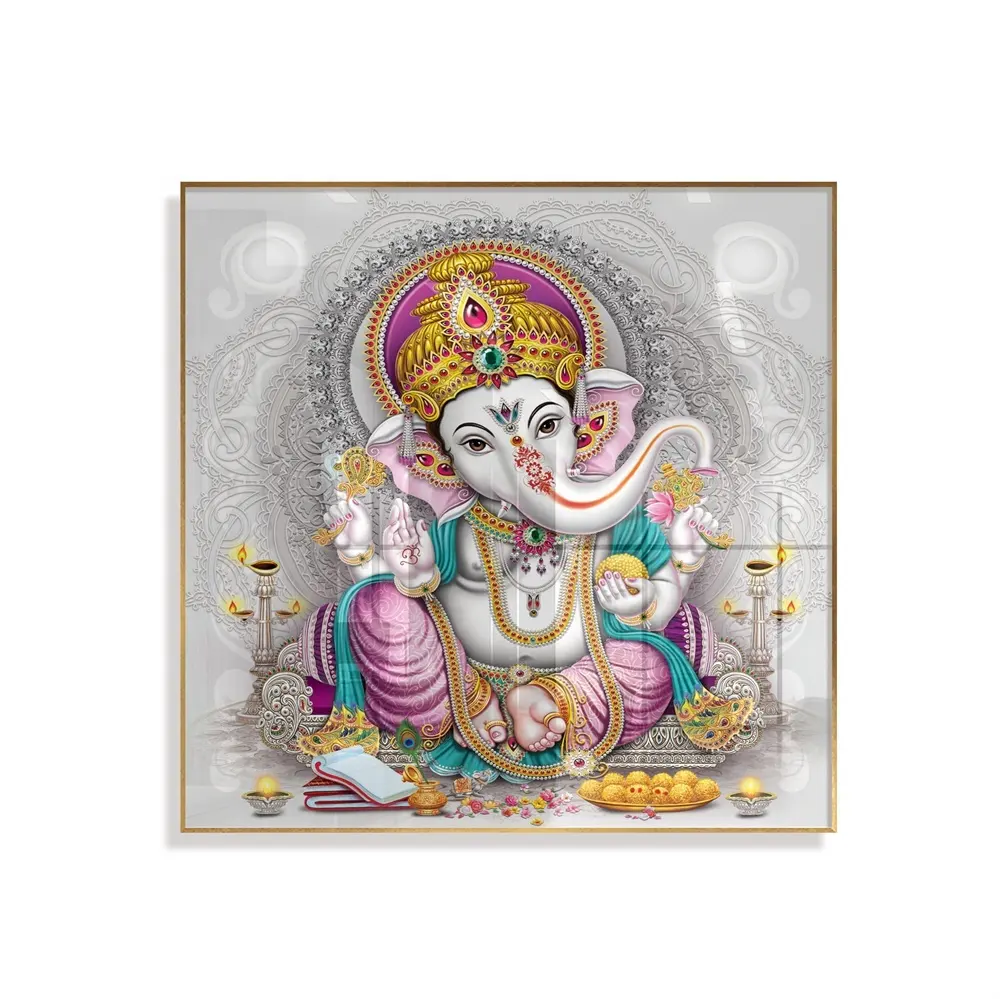 종교적인 그림 인도 raha 예술 벽 장식 예술 크리슈나와 삽화 수지 그림 인쇄