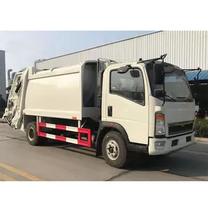 10m3 לסרב מכבש משאית סל משאית אשפה פסולת משאית