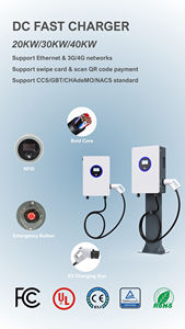 <span class=keywords><strong>Cargador</strong></span> EV de CC rápido montado en la pared de 20kw cargadores de coche eléctrico con OCPP para estación de carga comunitaria - Product Image 3