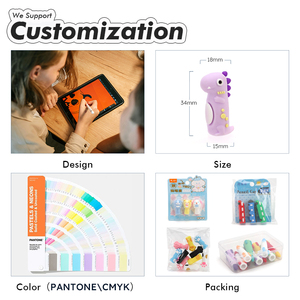 MOQ 3000 pièces – Capuchon de stylo en silicone durable de haute qualité avec logo personnalisé, motif patte de chat, et figurines d'animaux de dessin animé - Product Image 6