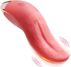 Großhandel Lieferant Oralsex Spielzeug lecken Vibrator Klitoris Stimulator weiblich rosa Zunge Heizung Vibratoren für Frauen