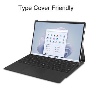 Étui pour <span class=keywords><strong>Microsoft</strong></span> Surface Pro 11/10/9, coque de protection rigide en PC avec support pliable en PU pour Surface Pro 9 13 pouces 2022/10/11 2024 - Product Image 2
