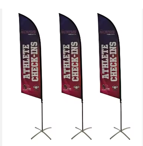 Quảng cáo ngoài trời biểu ngữ đứng tùy chỉnh in logo Polyester cực cờ, biểu ngữ & Hiển thị phụ kiện - Product Image 5