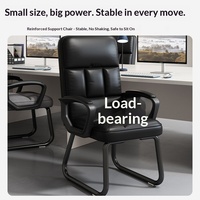 Chaise de bureau ergonomique confortable avec accoudoirs réglables en hauteur, design minimaliste moderne, dossier arqué - idéale pour les longues sessions de travail