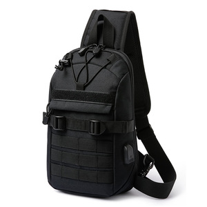 Legum's Men's Chest Bag 13 Inches Waterproof Outdoor Travel Military Style Crossbody <b>Backpack</b> - Product Image 5