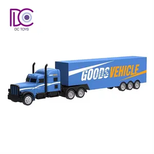 DC 1/16 Scale Popular RC Car Truck Drift four-channel 2.4G Tractor Container Remote Radio Control Toy For Kids