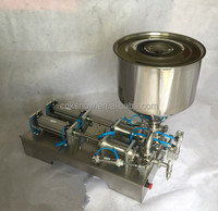 Machine de remplissage pneumatique semi-automatique de haute précision pour flacons en verre, sachets, sauces, crèmes, boissons et cosmétiques