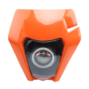 Faro de motocicleta ZUIQNG HL101-14 LED 12V de haz alto y bajo para motos todoterreno, blanco, negro, naranja - Product Image 3