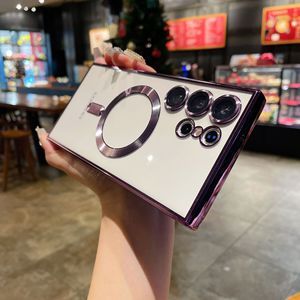 Hot Bán Với Ống Kính Phim Trong Suốt Từ Trường Hợp Điện Thoại Đối Với Samsung S26 Siêu A15 A25 A55 Chống-Mùa Thu Điện Thoại Di Động Phụ Kiện - Product Image 6