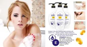 Venta al por mayor de la fábrica de limpieza profunda vitamina E Gel de ducha blanqueamiento hidratante cuerpo