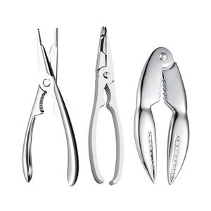 <span class=keywords><strong>Pince</strong></span> à <span class=keywords><strong>crabe</strong></span> spéciale en alliage <span class=keywords><strong>de</strong></span> zinc chromé couleur claire, outil <span class=keywords><strong>de</strong></span> cuisine pour fruits <span class=keywords><strong>de</strong></span> mer, gadget <span class=keywords><strong>de</strong></span> cuisine, aiguille à <span class=keywords><strong>crabe</strong></span> - Product Image 2