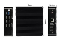 Fábrica barato PC Mini ordenador Intel N100 4 Core Dual 2 Lan Ethernet 8 USB Ubuntu Win 10 Nuc Nano PC Industrial sin ventilador Mini