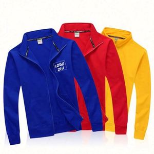Sweat-shirt à capuche en polaire zippé de haute qualité pour l'hiver avec logo personnalisé, mélange polyester/coton pour adultes unisexes - Product Image 6