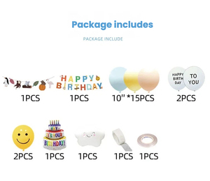 Kit de Decoración Profesional para Fiestas de Cumpleaños Infantiles Estilo Ins |   Artículos para Fiestas en Casa Sencillos y Elegantes de LILIS - Product Image 6