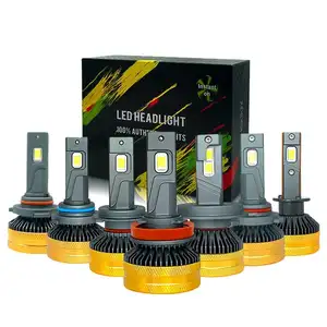 Lampu depan mobil sistem pencahayaan otomatis, lampu depan mobil led bola lampu depan mobil sistem pencahayaan otomatis 3570 CSP 4000 Lumen h7 9005 9006 H11 H7 H1