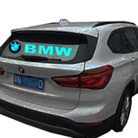 Özel El parlak Led araç ön camı çıkartmalar 5 yıldız istedi Led ışık Panel araba Sticker, yanıp sönen araba dekorasyon