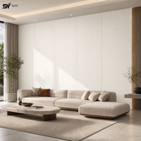 Panneau mural en PVC personnalisable, décoration intérieure, texture bois, imperméable, ignifuge, revêtement mural, directement de l'usine propre