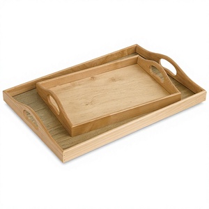 Bandeja de Madera Hecha a Mano 100% Ecológica, Duradera y Portátil, Plato de Madera Natural con Estampado Animal, Asa de Madera, Apta para Lavavajillas - Product Image 5