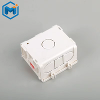 Boîtier de jonction électrique en PVC, style 86, en plastique, 3 voies, ignifuge, connectable, pour interrupteur, à poser en dessous