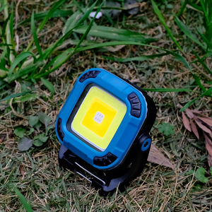 Mini Square <b>Work</b> <b>Light</b> W8129 1 Rechargeable Led Portable Outdoor Camping Maintenance <b>Light</b> Blue Yellow - Product Image 2