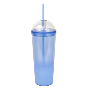 Năm màu gradient cong Bìa tái sử dụng nhựa rơm <span class=keywords><strong>cup</strong></span> với nắp và rơm - Product Image 4