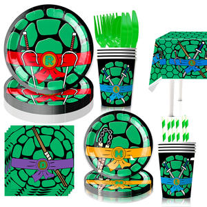 <strong>Ninja</strong> <strong>Turtle</strong> Cartoon Disposable Paper <strong>Party</strong> Tableware Set Kids <strong>Party</strong> Decoration Supplies Baby Showers Thanksgiving Graduation - Product Image 4