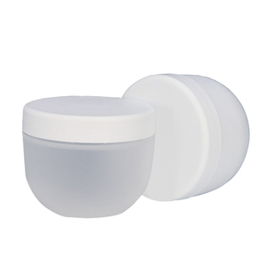 Bowl Shape 300ml 400ml 500ml Plastic Body Butter Bottle Face Mask Wide Mouth Jar with cap Hair Mask Gel Containers