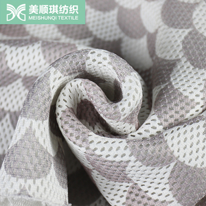 Bán Buôn Vải Polyester 100% Chất Liệu Lưới Sandwich Bán Buôn Mỏng Họa Tiết Lưới Kim Cương - Product Image 5