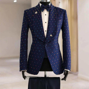 Costume 2 pièces de haute qualité pour homme, grande taille, coupe ajustée, simple boutonnage, pour mariages, réunions d'affaires formelles et soirées - Product Image 6