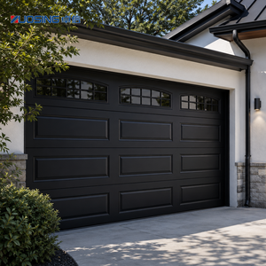 Porte <span class=keywords><strong>de</strong></span> <span class=keywords><strong>garage</strong></span> en acier effet bois <span class=keywords><strong>avec</strong></span> finition réaliste imitation bois et isolation acoustique supérieure pour villa <span class=keywords><strong>de</strong></span> luxe - Product Image 3