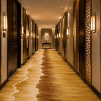 Maßgefertigter Hotel-Flur-Teppich aus Bedrucktem Nylon, Umweltfreundlich, Weich, Getuftet, Wand-zu-Wand-Teppich